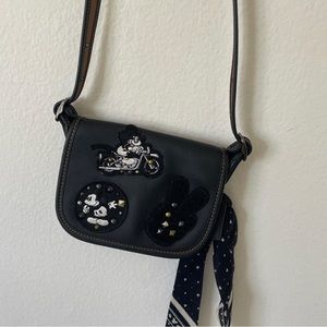 disney x coach saddle patches bag